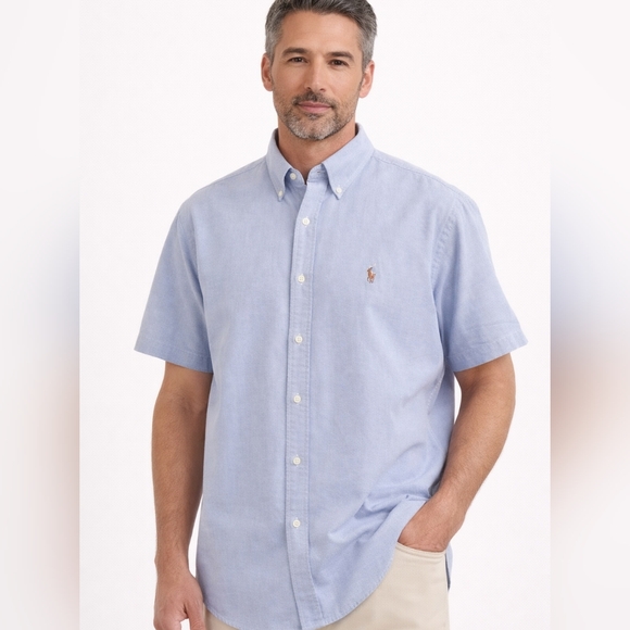 Polo Ralph Lauren Other - Ralph Lauren Classic Fit Button Down Shirt XXL Light Blue Short Sleeve